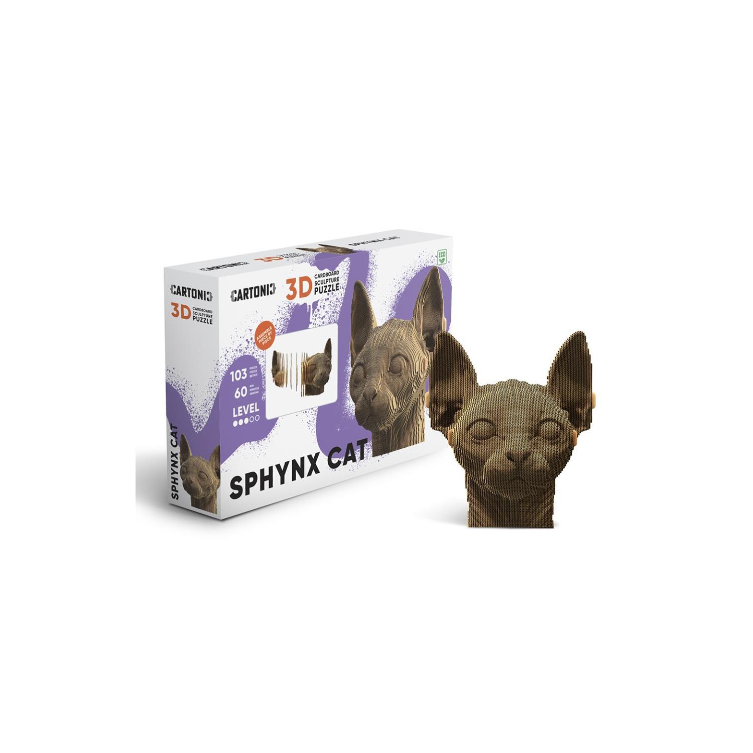 Puzzle 3D Animals SPHYNK CAT