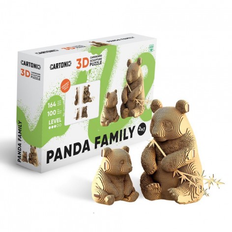 Puzzle 3D Animals PANDA FAMILY