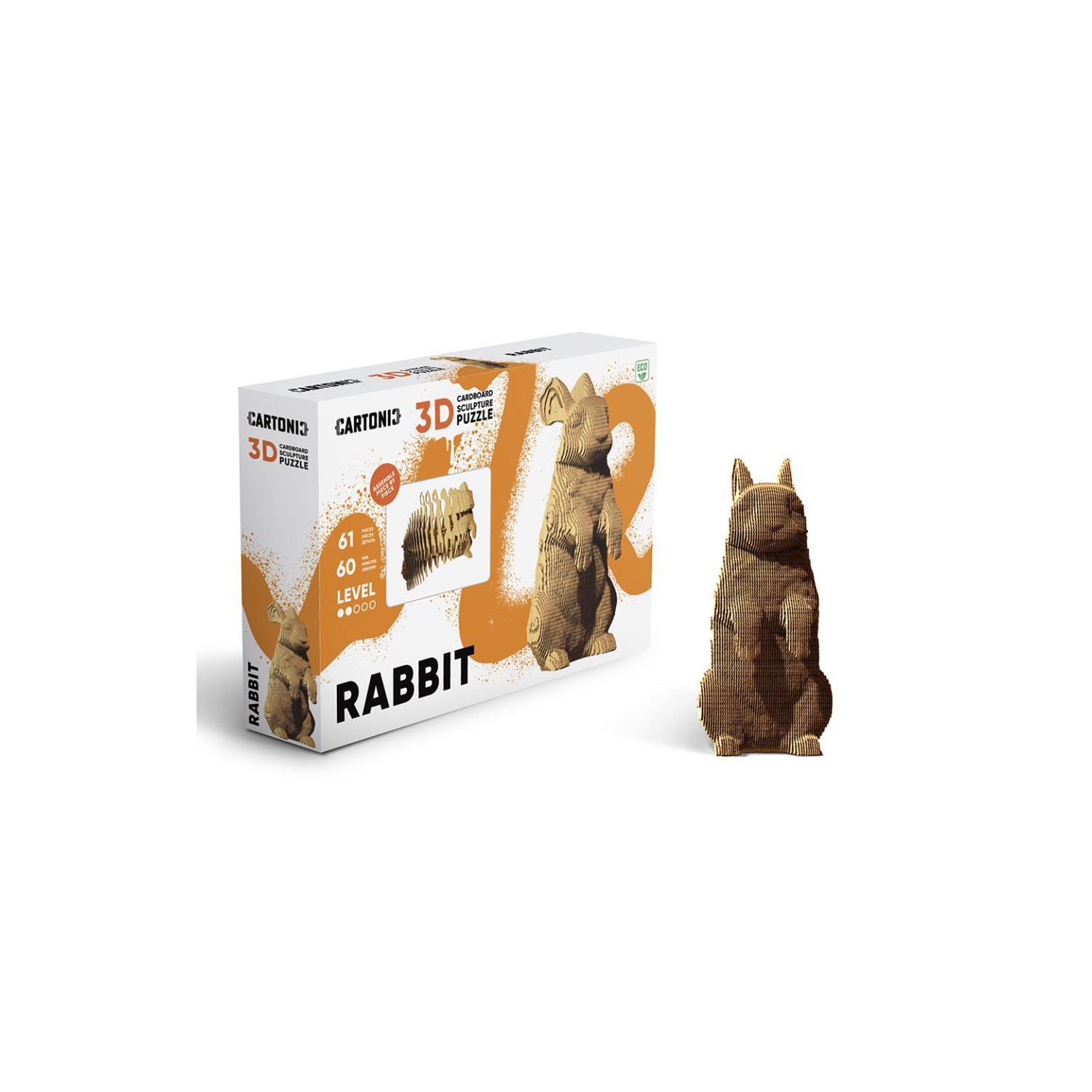 Puzzle 3D Animals RABBIT