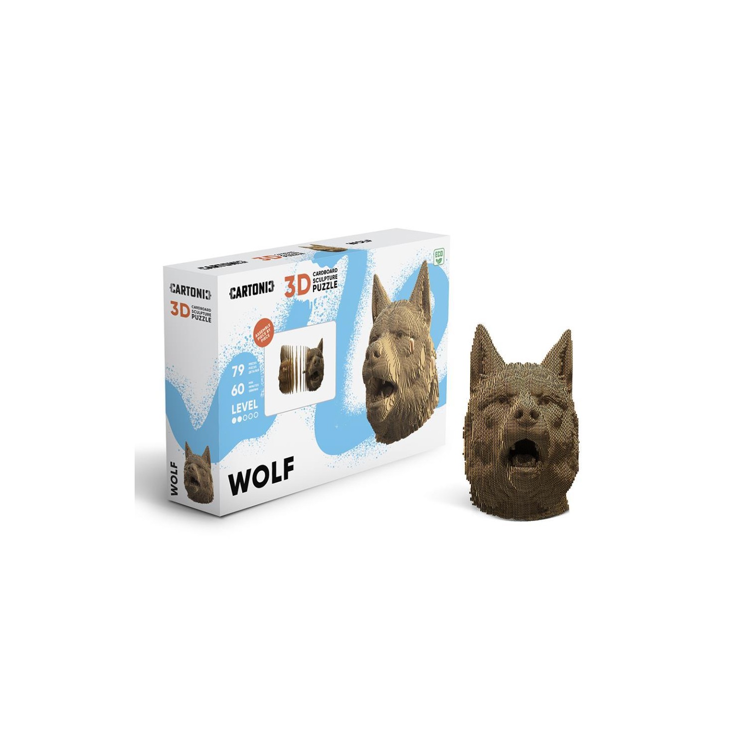 Puzzle 3D Animals Wolf