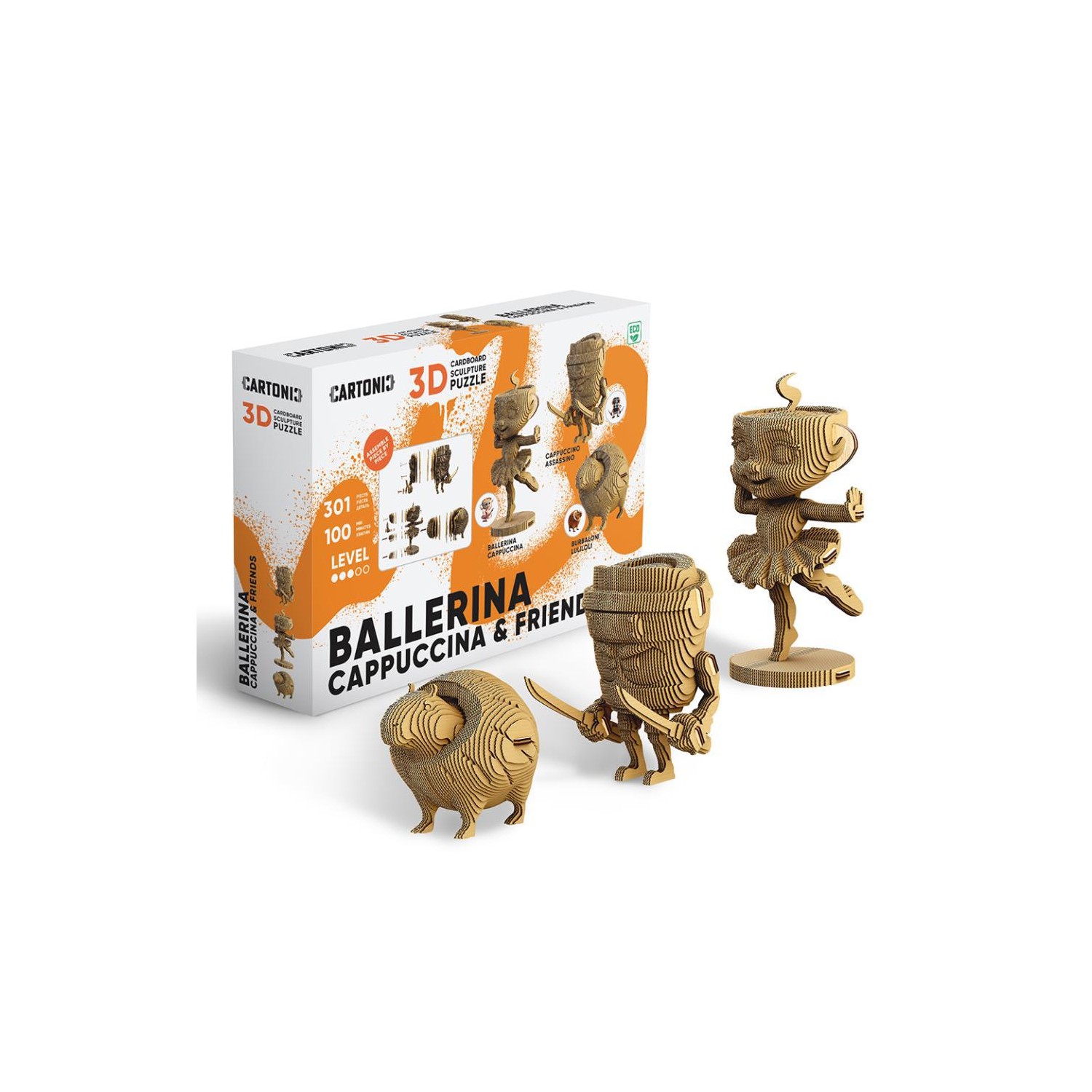 Puzzle 3D Trio BALLERINA CAPPUCCINA AND FRIENDS