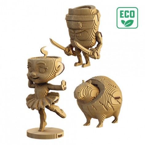 Puzzle 3D Trio BALLERINA CAPPUCCINA AND FRIENDS