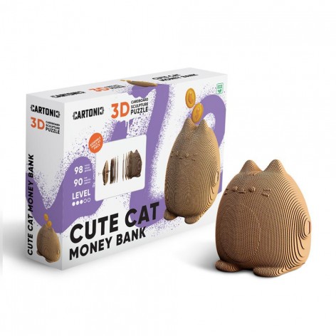 Puzzle 3D Hucha CUTE CAT MONEY BANK