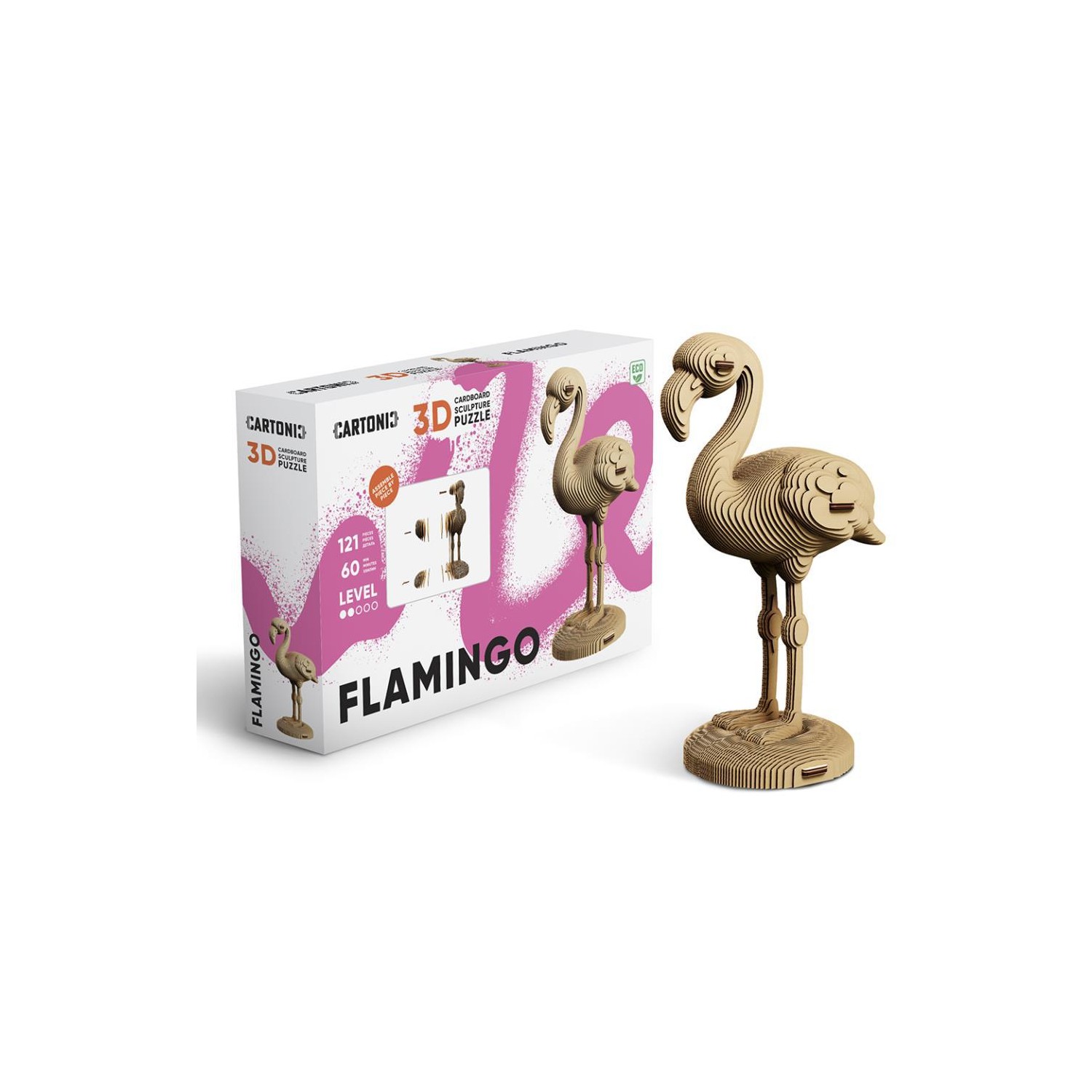 Puzzle 3D Animals FLAMINGO