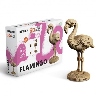 Puzzle 3D Animals FLAMINGO
