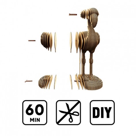 Puzzle 3D Animals FLAMINGO