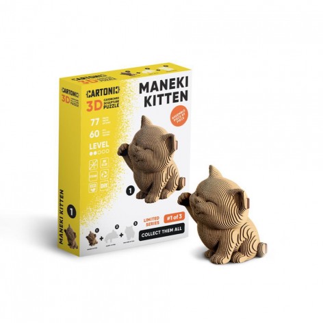 Puzzle 3D Collectibles MANEKI KITTEN