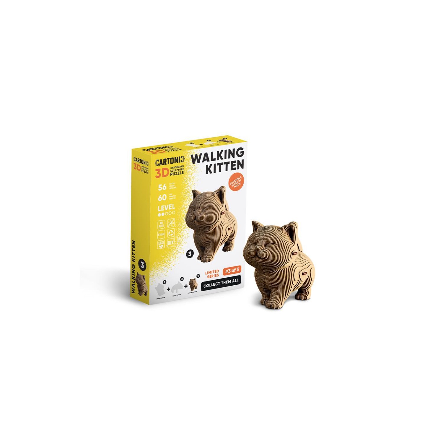 Puzzle 3D Collectible WALKING KITTEN