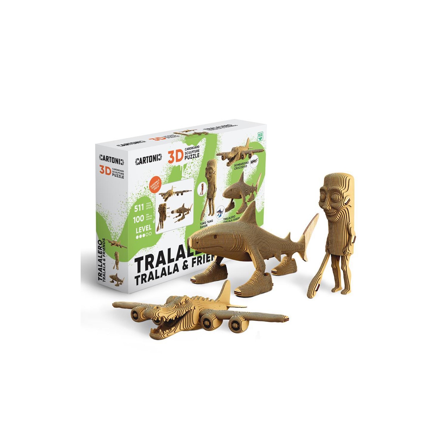 Puzzle 3D Trio TRALALERO TRALALA & FRIENDS