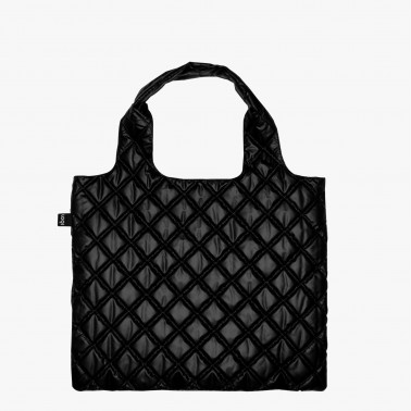 Bolsa Metallic Black Puffy