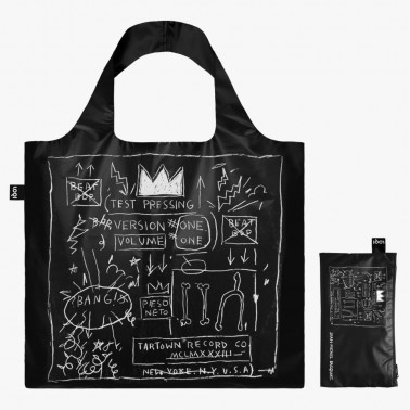 Bolsa Loqi Jean M  Basquiat Beap Bop Black Metalli