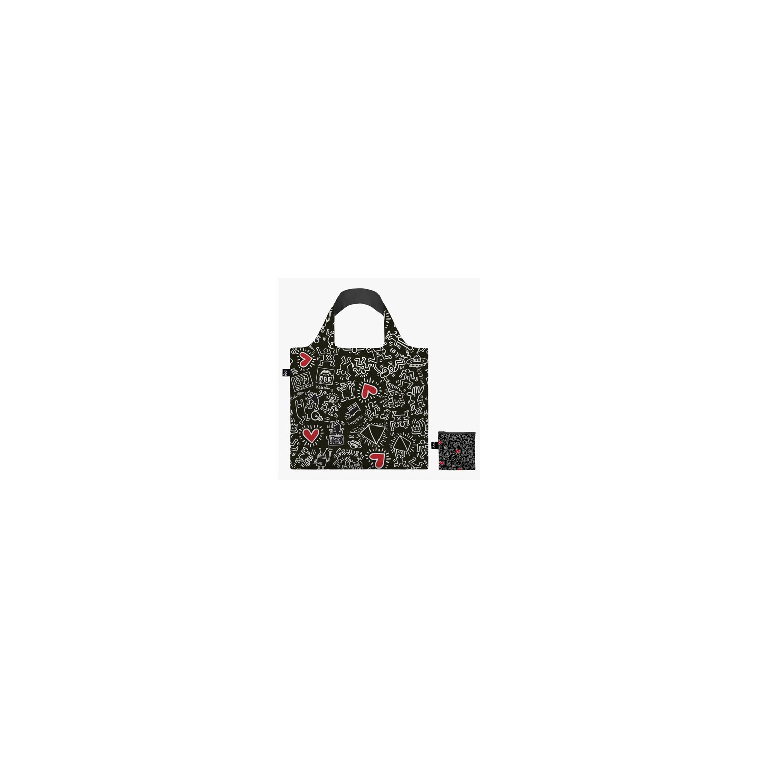 Bolsa Keith Haring Black Pattern