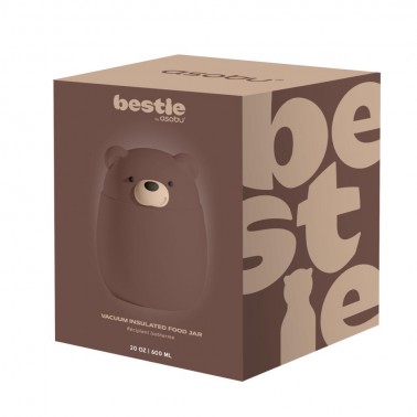 Bestie Fiambrera Oso Marron 600ml