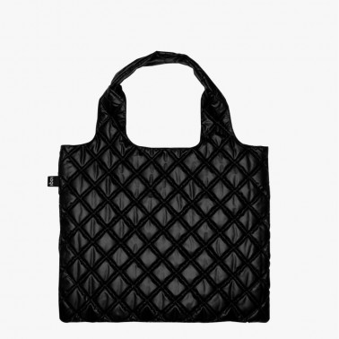 Bolsa Metallic Black Puffy