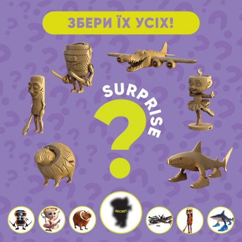 Puzzle 3D Collectible SURPRISE CARTONSTERS