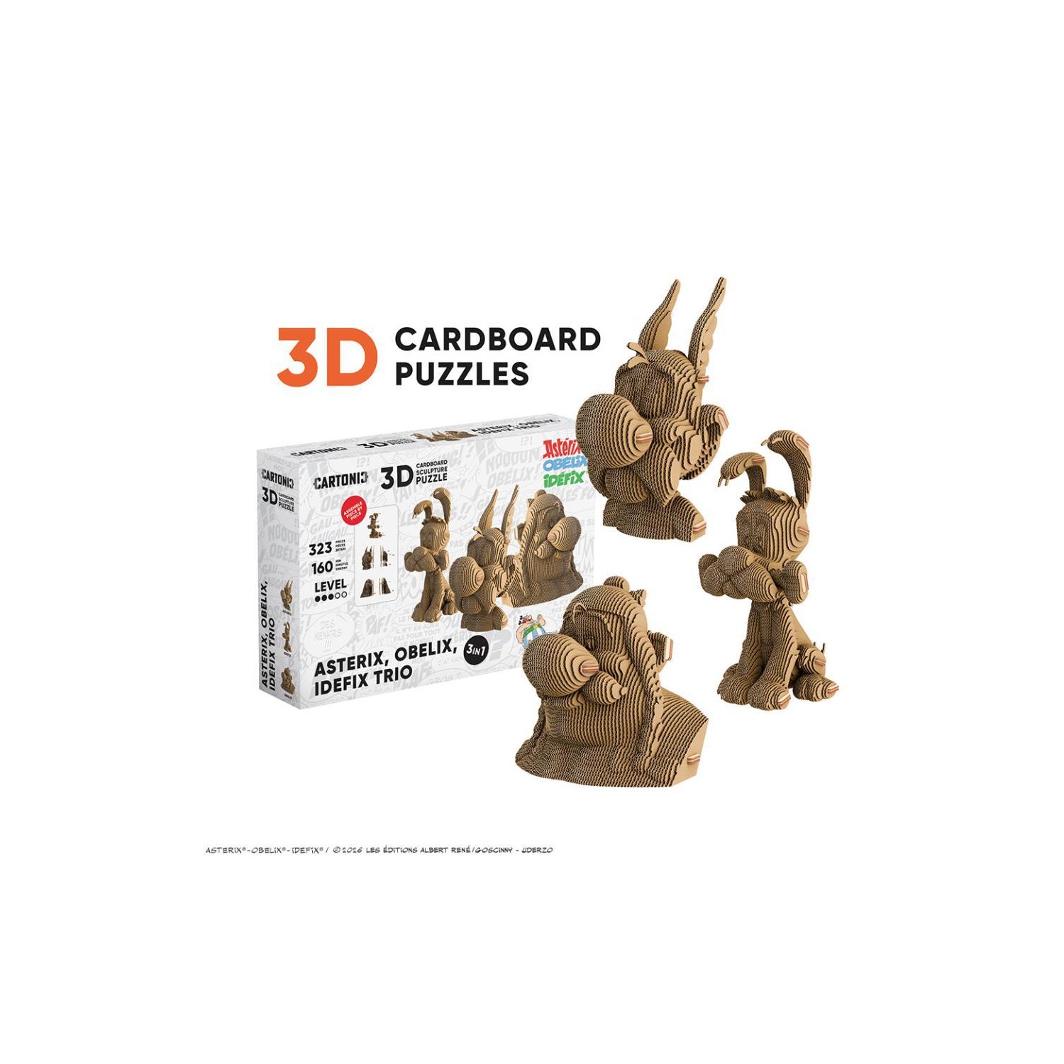 Puzzle 3D Trio ASTERIX  OBELIX & IDEFIX
