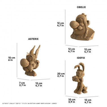 Puzzle 3D Trio ASTERIX  OBELIX & IDEFIX