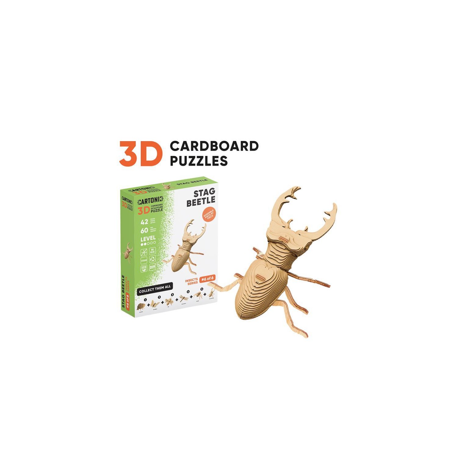 Puzle 3D Collectibles STAG BEETLE