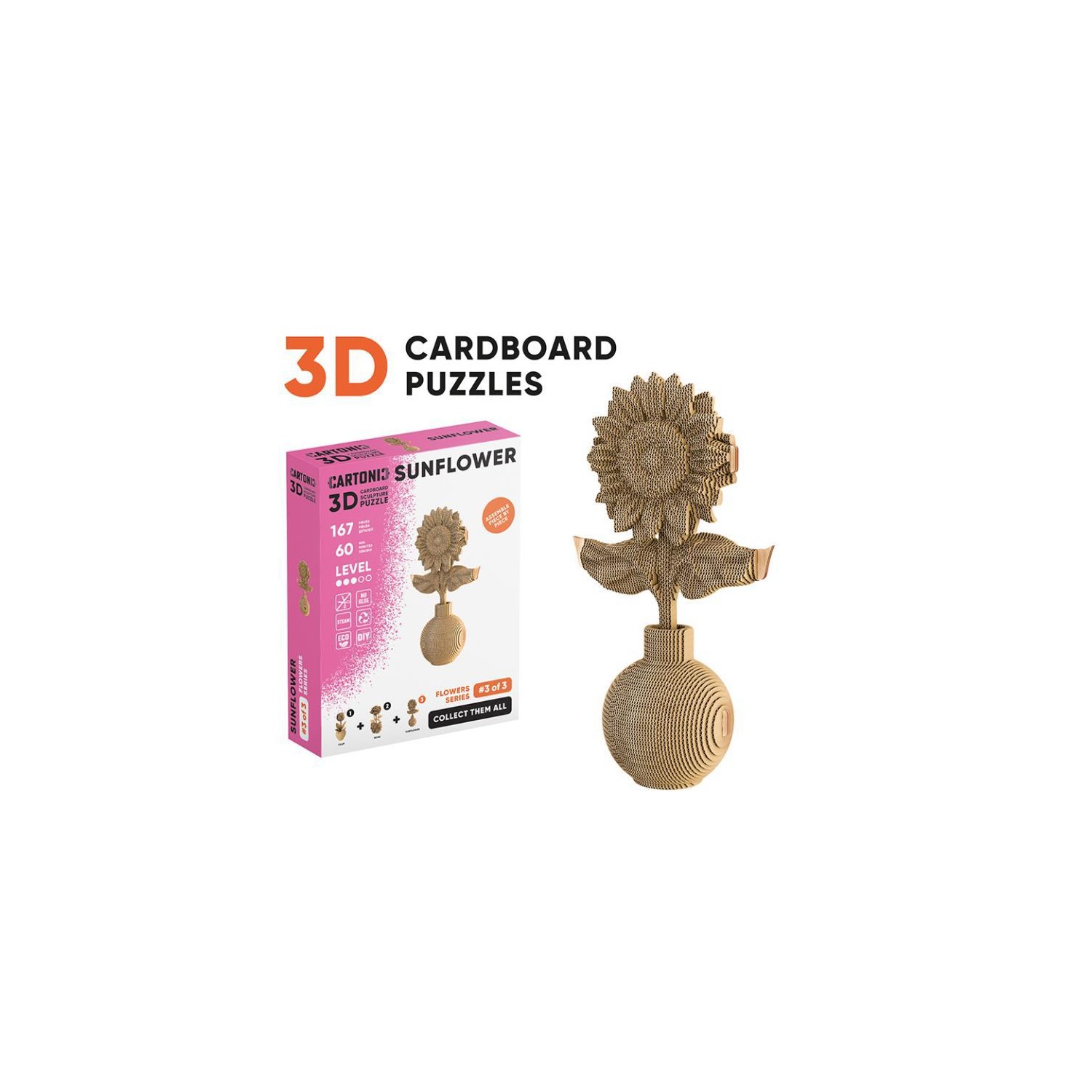 Puzle 3D Collectibles SUNFLOWER