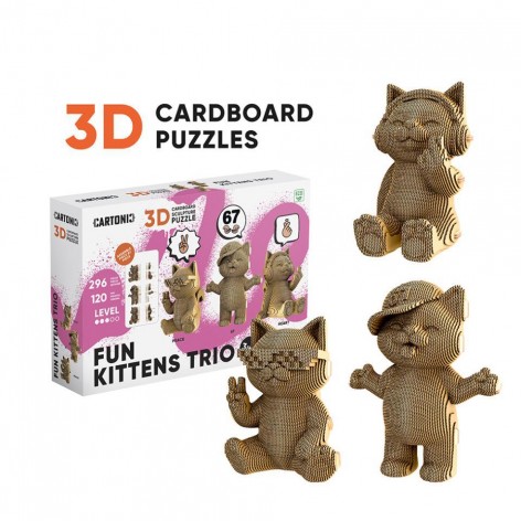 Puzle 3D Trio FUN KITTENS