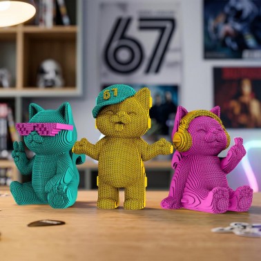 Puzle 3D Trio FUN KITTENS