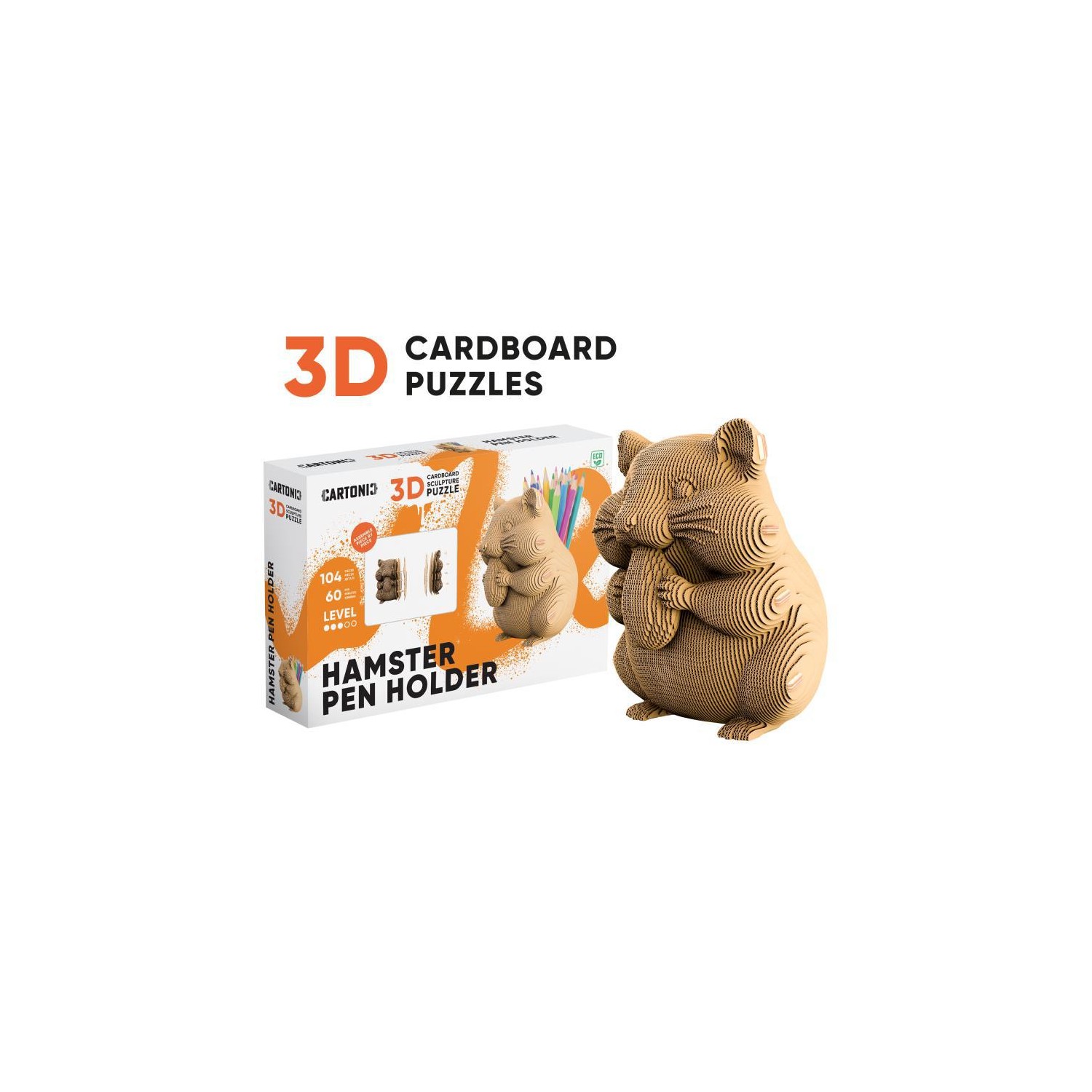 Puzle 3D Lapicero HAMSTER