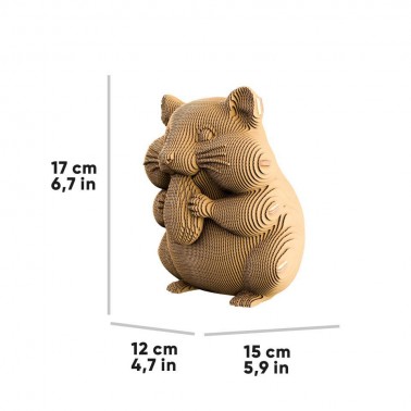 Puzle 3D Lapicero HAMSTER