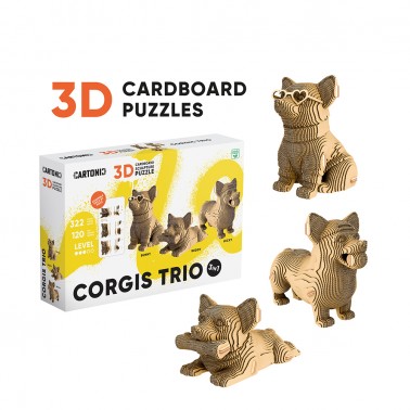 Puzle 3D Trio CORGIS