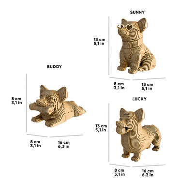 Puzle 3D Trio CORGIS