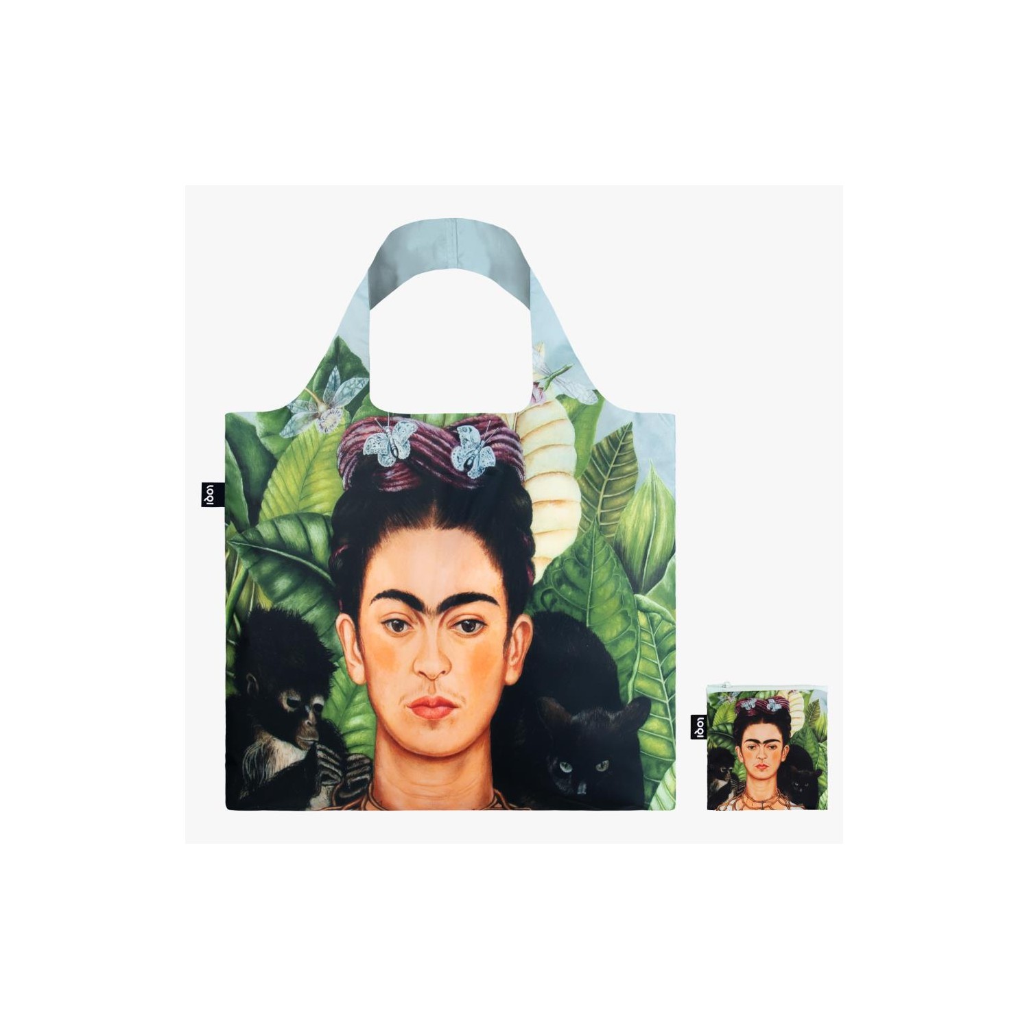 Bolsa Loqi FRIDA KAHLO  Self Portrait Recycled