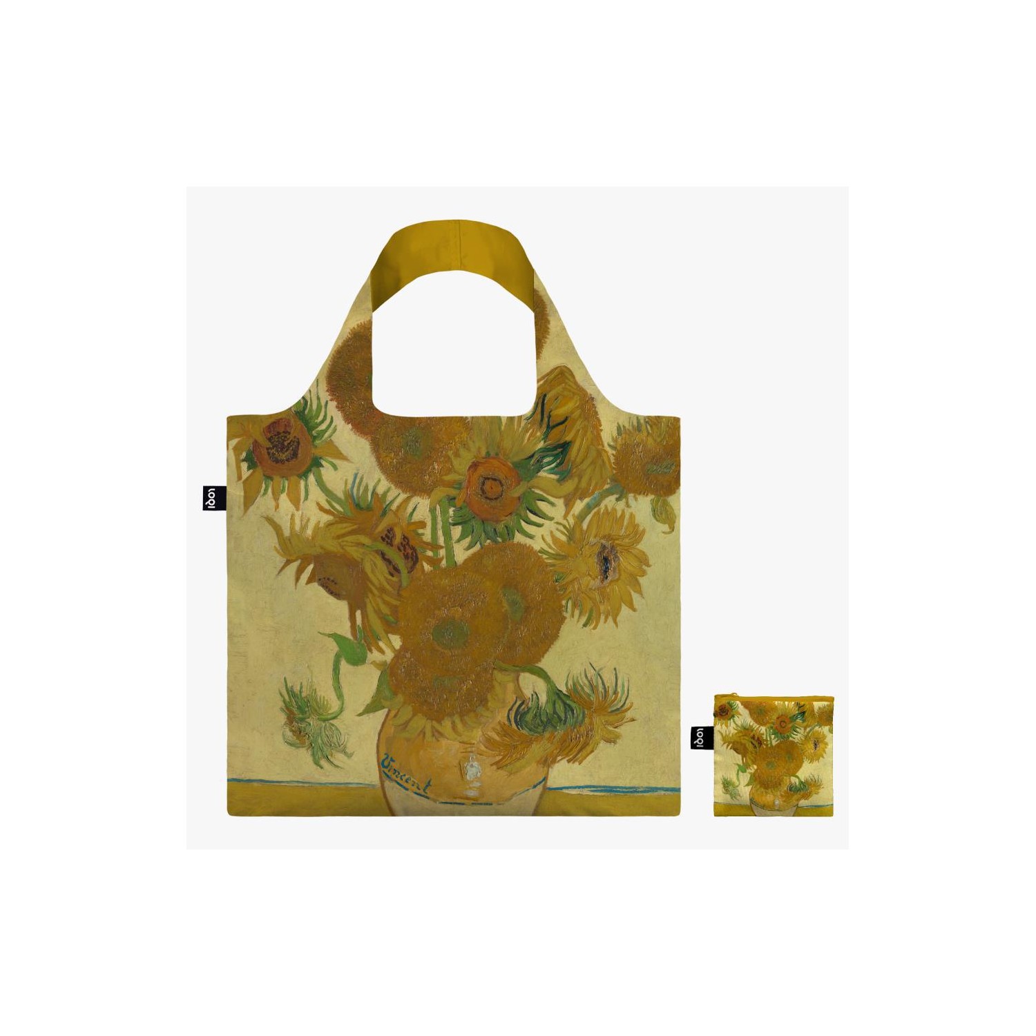 Bolsa Loqi VAN GOGH  Sunflowers Recycled