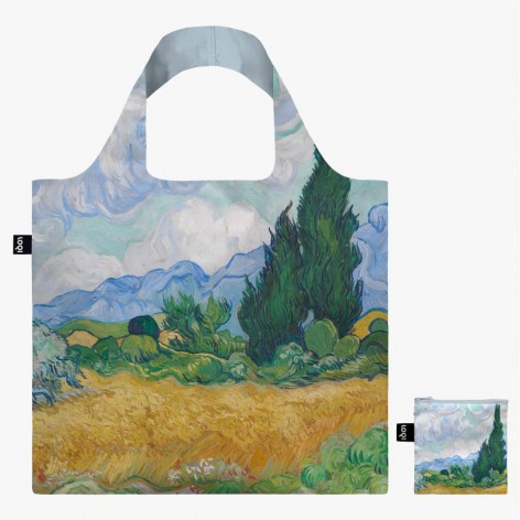 Bolsa Loqi VAN GOGH  Wheatfield Cypresses Recycled