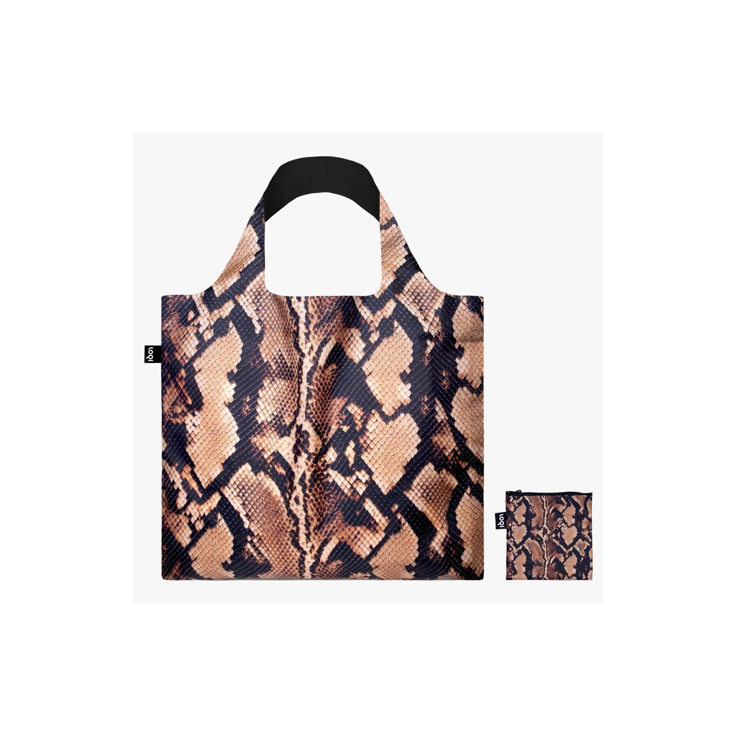 Bolsa Loqi SNAKE Brown Recycled