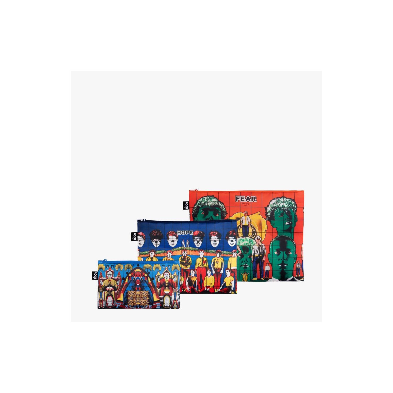 Set Neceseres Loqi GILBERT & GEORGE  Recycled