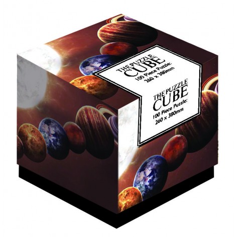 100 PC Puzle Cubo Sistema Solar