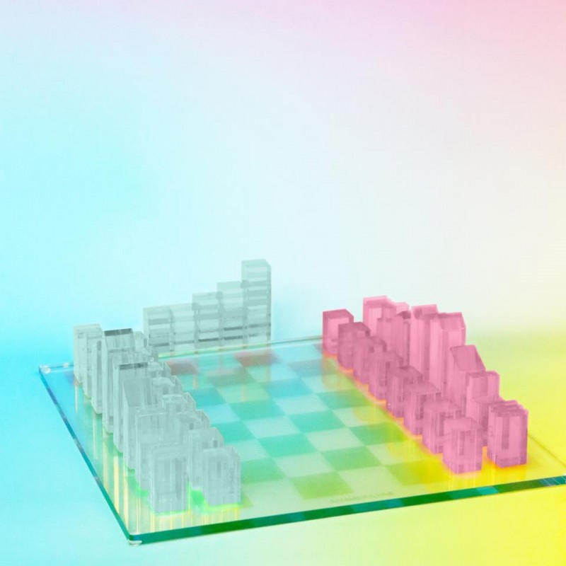 Lucite Chess & Checkers  Rainbow – SUNNYLiFE EU