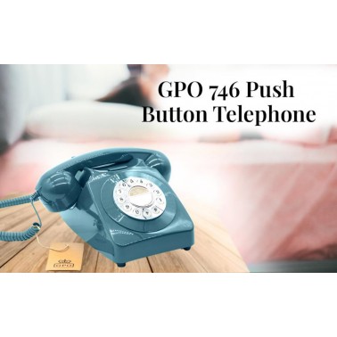 Gpo 746 Push Button Azure Blue