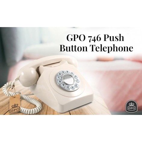 Gpo 746 Push Button Ivory