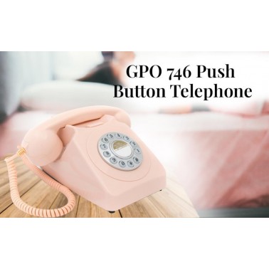 Gpo 746 Push Button Carnation Pink