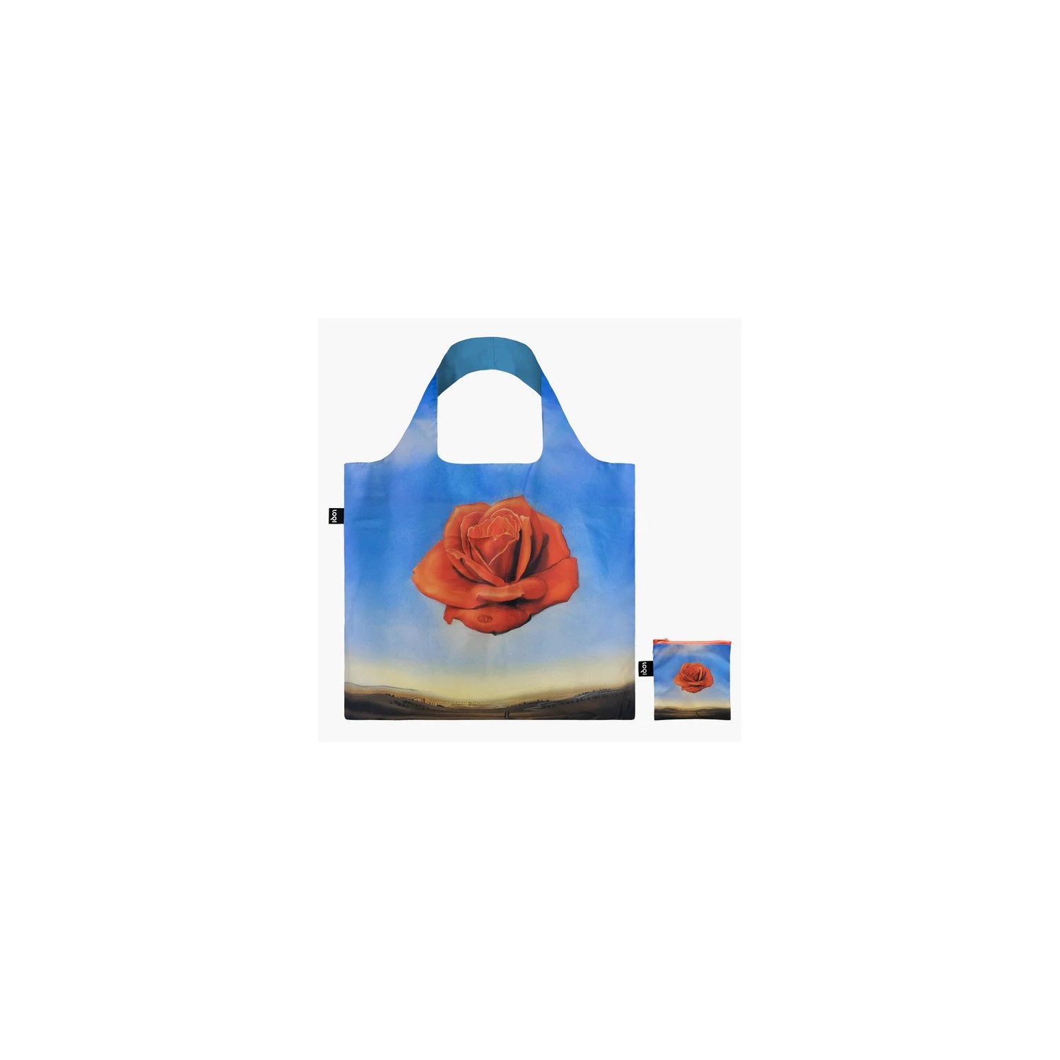 LOQI Reusable Tote Bag – Meditative Rose