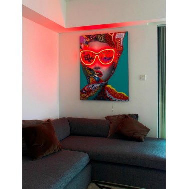 Wall Painting  LED Neon  – Chic Woman