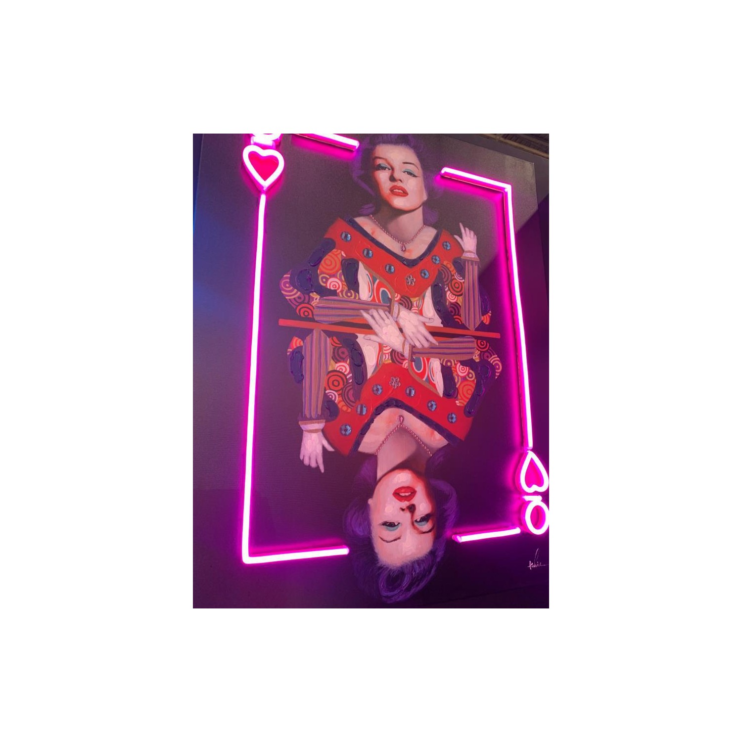 Wall Painting (LED Neon) Marilyn