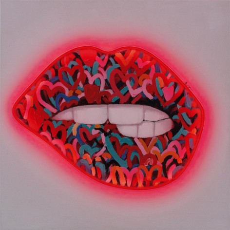 Wall Painting  LED Neon  - Mouth