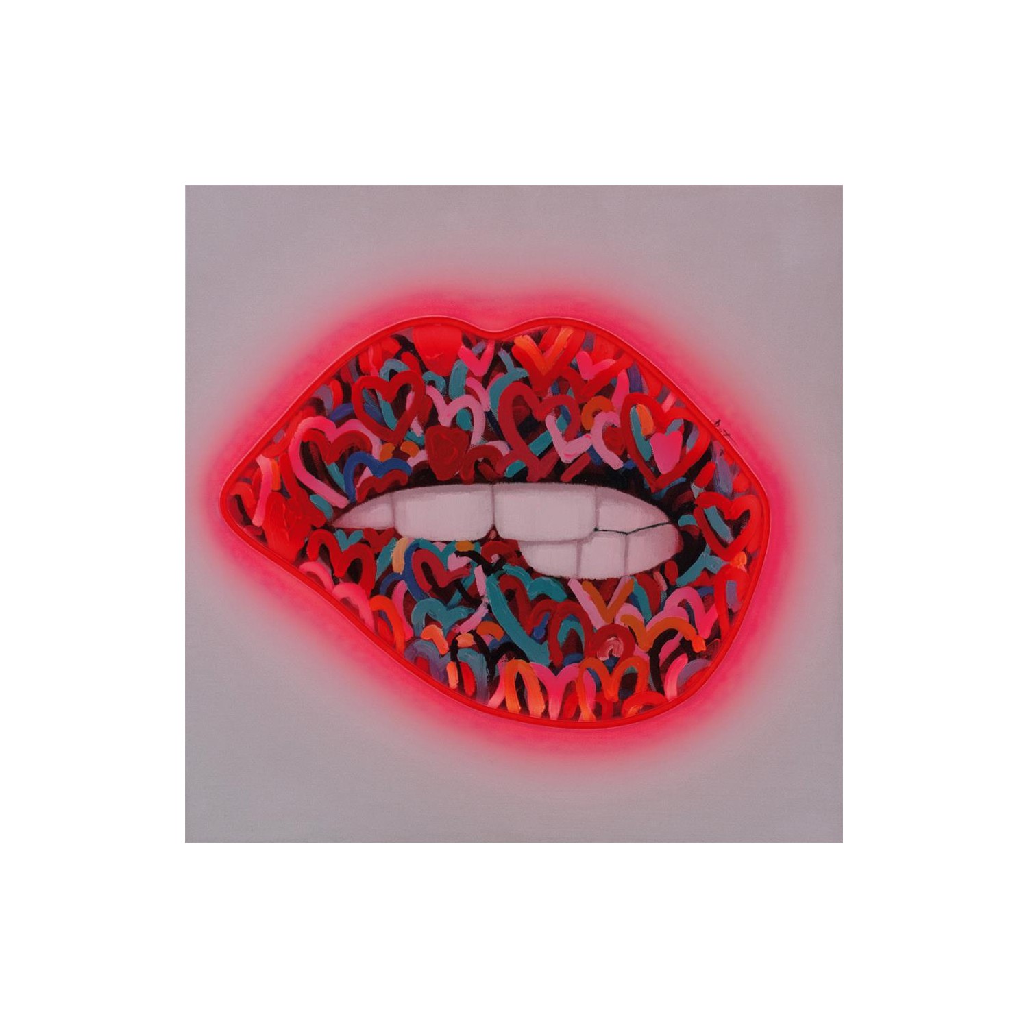 Wall Painting (LED Neon) Mouth