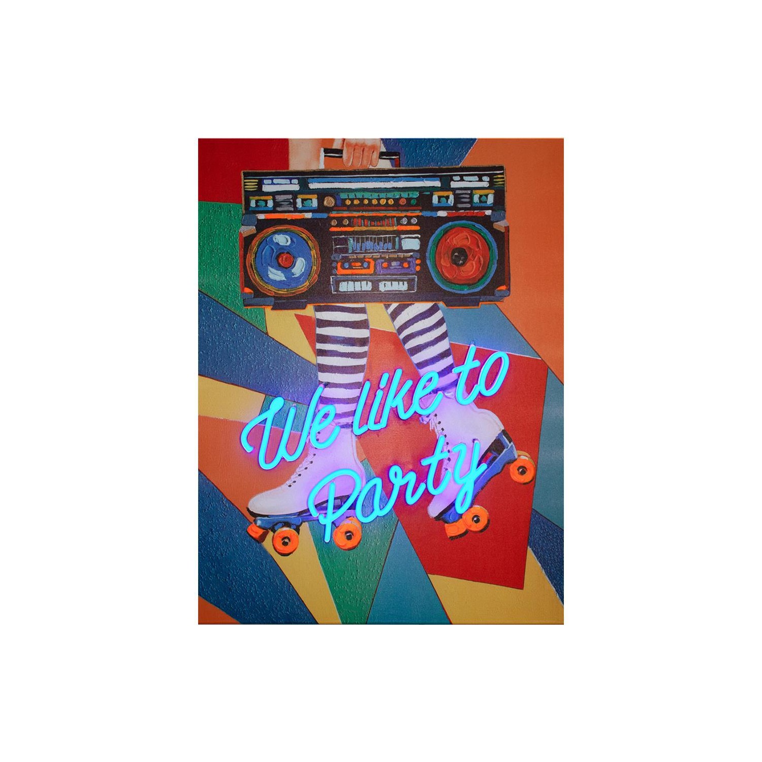 Wall Painting  LED Neon  - We Like to Party