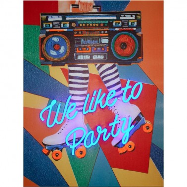 Wall Painting  LED Neon  - We Like to Party