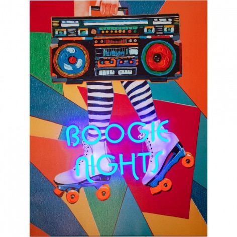 Small Wall Painting  LED Neon  - Boogie Nights