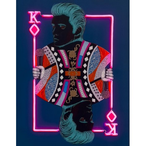 Small Wall Painting  LED Neon  - Elvis