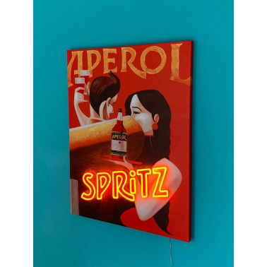 Small Wall Painting  LED Neon  - Spritz