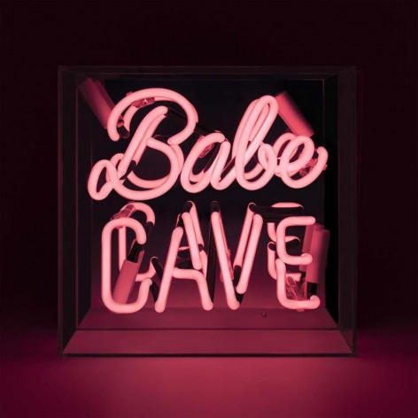 Acrylic Box Neon - Babe Cave